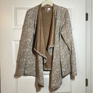 Fun jacket with ruffle neckline